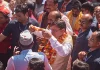 डीडीहाट में सीएम धामी ने लोकसभा प्रत्याशी के समर्थन में किया रोड शो, चुनाव सभा को किया संबोधित