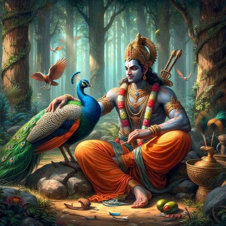 भगवान श्रीकृष्ण के मोरपंख पहनने की पौराणिक कथा: