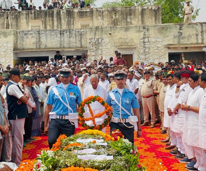 A brave son sacrificed his life for his country