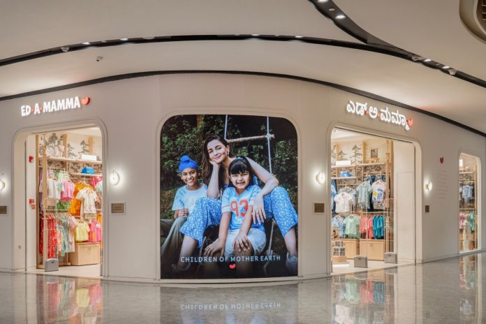 "Alia Bhatt's brand 'Ed-a-Mamma' launches first store in Bengaluru, expanding nationwide in partnership with Reliance Retail."