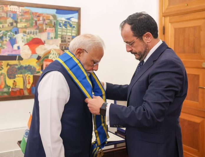 साइप्रस ने PM मोदी को दिया देश का सबसे बड़ा सम्मान! बढ़ा भारत का गौरव