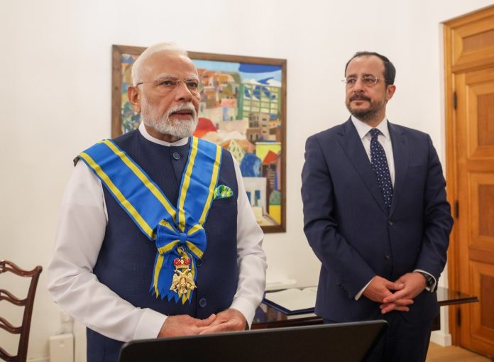 #PMModi ,#CyprusVisit ,#IndiaCyprusRelations ,#GrandCross ,#Diplomacy ,#ModiAbroad ,#TerrorismSupport,#Cyprus,