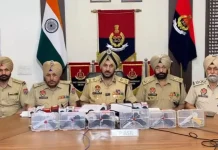 पंजाब पुलिस ने पकड़ा पाकिस्तान से जुड़ा हथियार तस्करी नेटवर्क, पांच गिरफ्तार